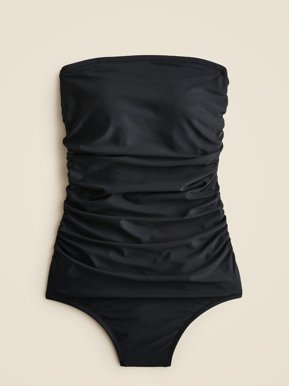NWT J.Crew Gemma Ruched Bandeau One-piece